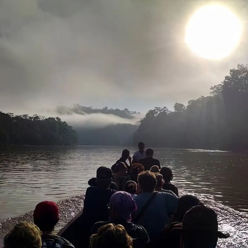 Longboat ride outside Pucallpa