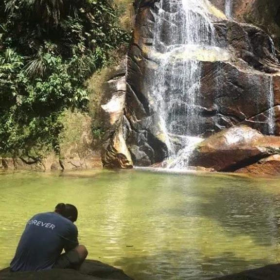 Waterfall in the Peruvian rainforest