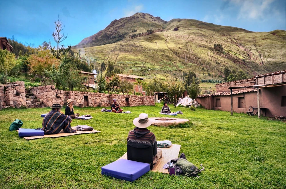 Huachuma ceremony circle in the Sacred Valley